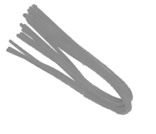DRÁTEK ŽINYLKA 500 X 8MM 10KS - ŠEDÝ LUMA