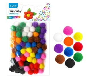 BAMBULKY MIX, 60KS 15MM LUMA