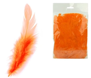 PEŘÍ BAREVNÉ 10G ORANŽOVÉ LUMA