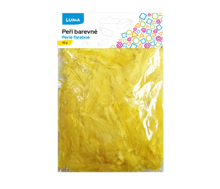 PEŘÍ BAREVNÉ 10G ŽLUTÉ LUMA