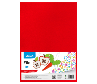 FILC A4 ČERVENÝ LUMA