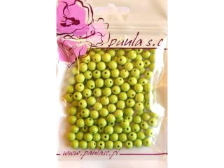 KORÁLKY 8 mm PLAST ZELENÁ