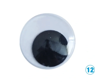 OČI KULATÉ 12MM, 20KS LUMA