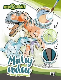 SEŠIT MALUJ VODOU DINOSAUŘI
