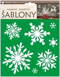 PLASTOVÁ ŠABLONA VLOČKY 6618