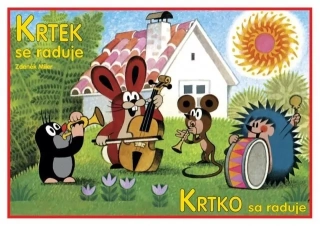 OMALOVÁNKY A5 KRTEK SE RADUJE