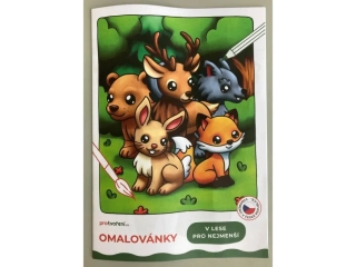 OMALOVÁNKY A5 V LESE PRO NEJMENŠÍ