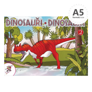 OMALOVÁNKY A5 LUX DINOSAUŘI