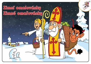 OMALOVÁNKY A5 ZIMNÍ OMALOVÁNKY