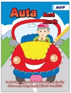 OMALOVÁNKY SPOJOVAČKY A4 AUTA