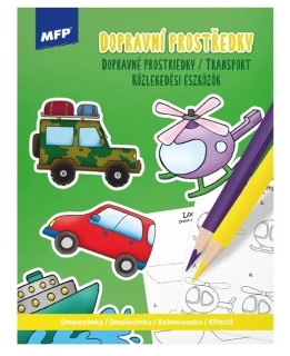OMALOVÁNKY A4 DOPRAVNÍ PROSTŘEDKY