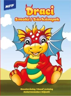 OMALOVÁNKY A4 DRACI