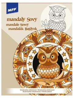 ANTISTRESOVÉ OMALOVÁNKY A4 MANDALY SOVY