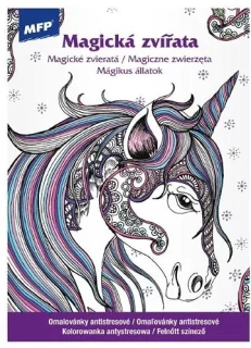 ANTISTRESOVÉ OMALOVÁNKY A4 MAGICKÁ ZVÍŘATA