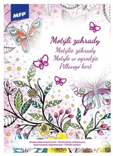 ANTISTRESOVÉ OMALOVÁNKY A4 MOTÝLÍ ZAHRADY