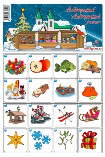 PEXESO A4 ADVENTNÍ KALENDÁŘ