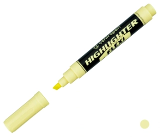 ZVÝRAZŇOVAČ CENTROPEN 8542 FLEXI, ŽLUTÝ PASTELOVĚ