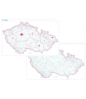 MAPA ČR A4 PRACOVNÍ KRAJE 1003