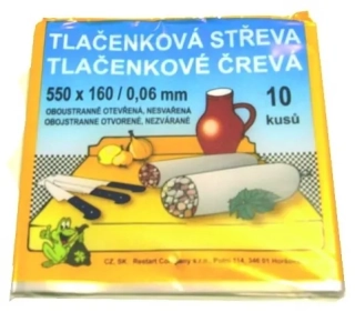 TLAČENKOVÁ STŘEVA 16X55 cm/ 10 ks
