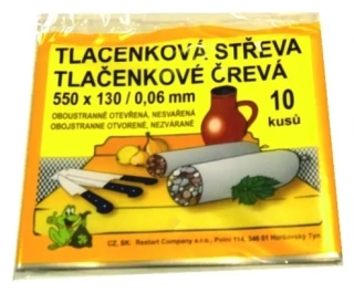 TLAČENKOVÁ STŘEVA 13X55 cm/ 10 ks