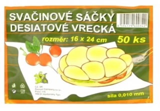 SÁČEK SVAČINOVÝ 16x20 cm/50 ks
