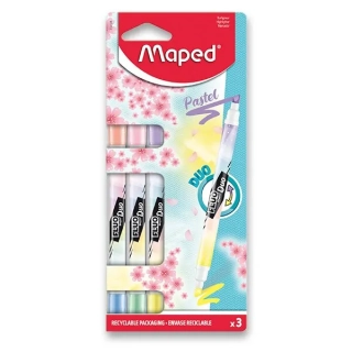 ZVÝRAZŇOVAČ MAPED FLU, SADA 3 KS