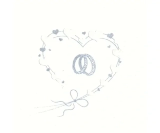 UBROUSKY DAISY L (20ks) WEDDING RINGS IN HEART SILVER 000802