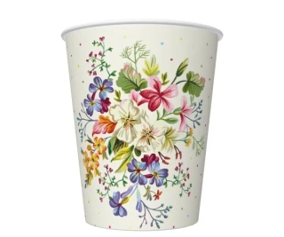 PAPÍROVÝ KEMLÍMEK 0,25l/8 ks DELICATED FLOWERS WITH MINI DOTS K034401