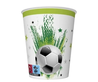 PAPÍROVÝ KEMLÍMEK 0,25l/8 ks FOOTBALL WITH STARS K037201