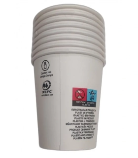 KELÍMEK PAPÍROVÝ BÍLÝ 280 ml/8 ks