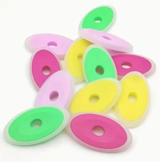 GUMA OVÁLNÁ MIX BAREV, NA GUMOVACÍ PERA, 57x31 MM