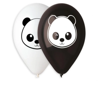 BALÓNKY 5ks OBYČ S POTISKEM PANDA