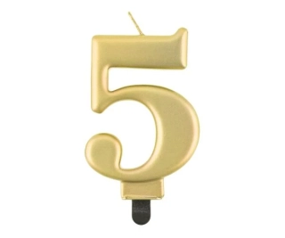 DORTOVÁ SVÍČKA č 5 ZLATÁ