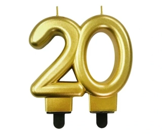DORTOVÁ SVÍČKA č 20 ZLATÁ
