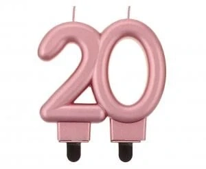 DORTOVÁ SVÍČKA č 20 RŮŽOVÁ