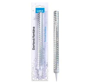 FONTÁNA 18CM STŘÍBRNÁ LUMA