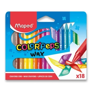 VOSKOVKY MAPED COLOR PEPS WAX 18 BAREV, TROJHRANNÉ