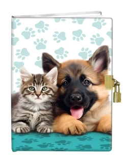 PAMÁTNÍK ČISTÝ SE ZÁMKEM CUTE FRIENDS CMZ0593