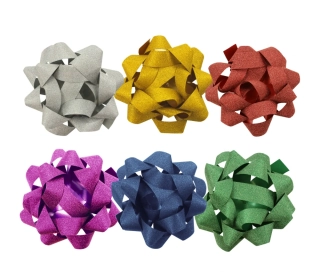 ROZETA 9 CM GLITTER, LUMA mix