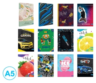 KNIHA ZÁZNAMOVÁ A5 LINKA 96l CLASSIC mix