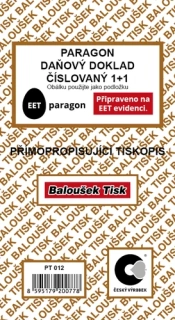 BALOUŠEK PARAGON ČÍSLOVANÝ SAMOPROPIS PT012