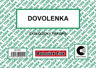 DOVOLENKA A6 ET075
