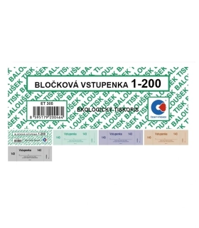BLOČKOVÁ VSTUPENKA 1-200 ET305