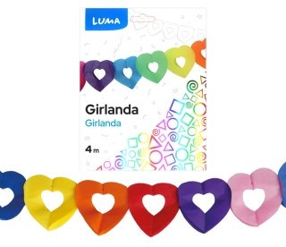 GIRLANDA 3M SRDCE LUMA