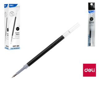 NÁPLŇ DO GELOVÉHO PERA DELI 0,5MM ČERNÁ