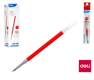 NÁPLŇ DO GELOVÉHO PERA DELI 0,5MM ČERVENÁ