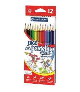 PASTELKY CENTROPEN 12 BAREV 9521/12 TROJHRANNÉ