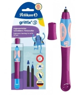 INKOUSTOVÝ ROLLER PELIKAN GRIFFIX PRO LEVÁKY VÍNOVÝ