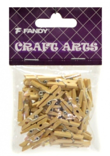 KOLÍČKY DEKORAČNÍ PŘÍRODNÍ 25X3MM 50 KS