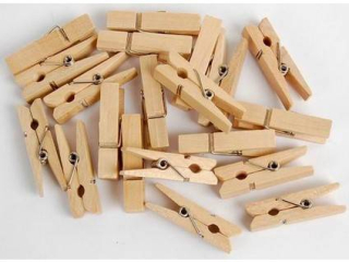 KOLÍČKY DEKORAČNÍ PŘÍRODNÍ 25X7MM 50 KS